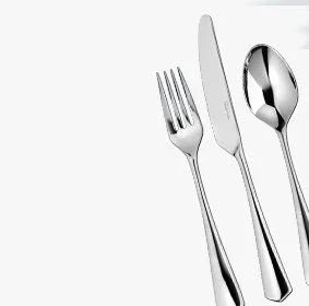 Stainless steel fork, knife, and spoon set, Cookin Stores premium tableware collection