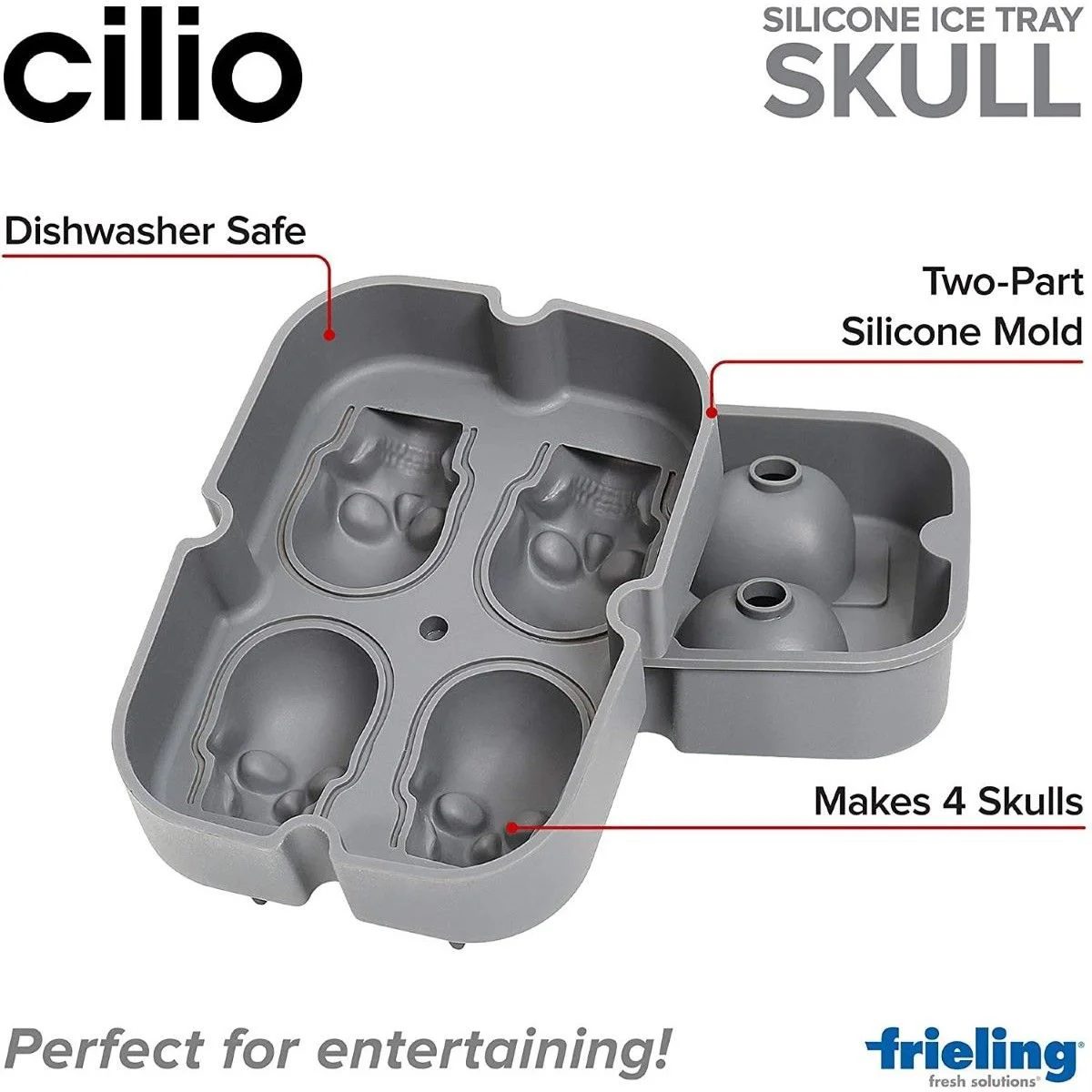 Cilio Silicone Ice Cube Tray Cranio