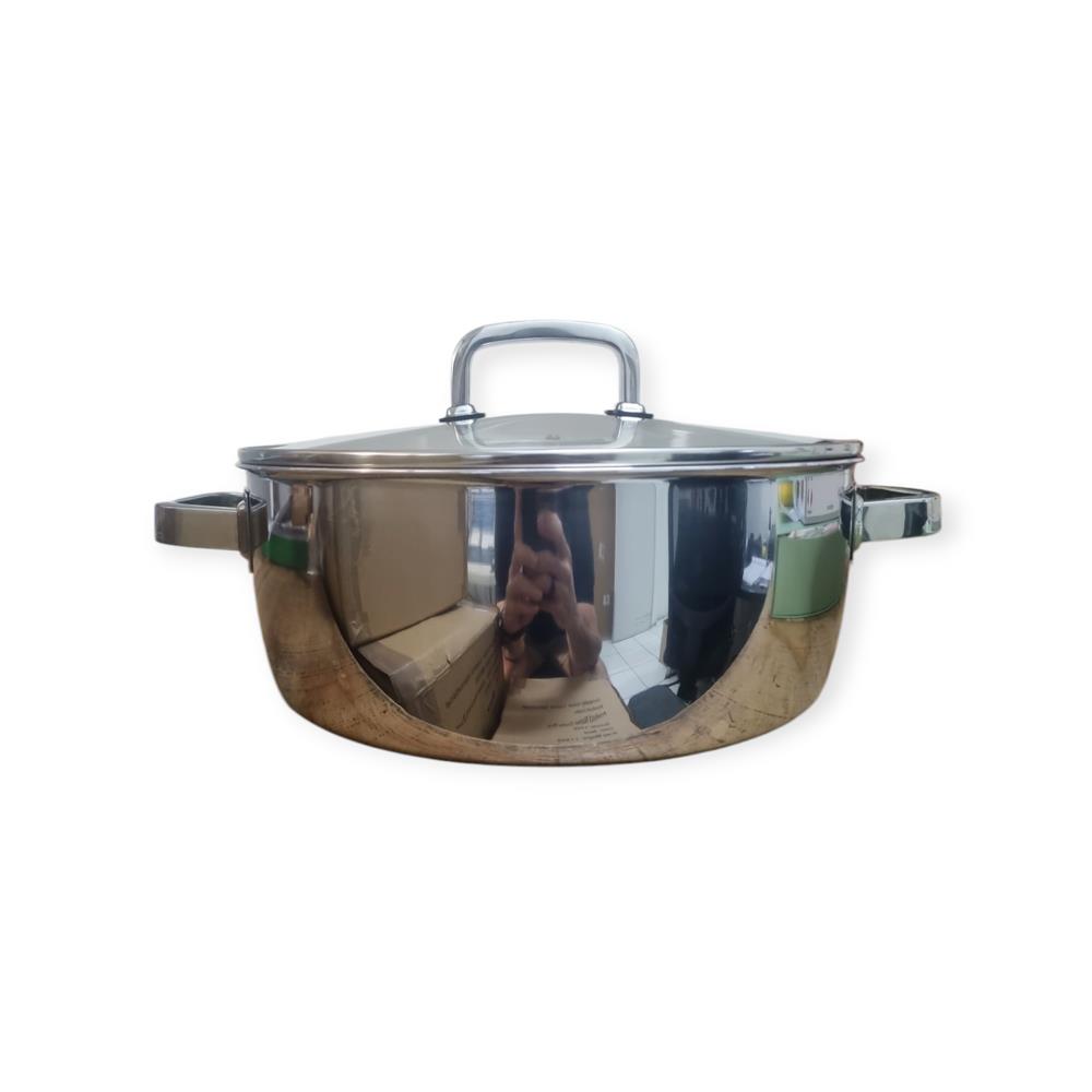 3 Ply Stainless Steel High Casserole Pot 8.4L