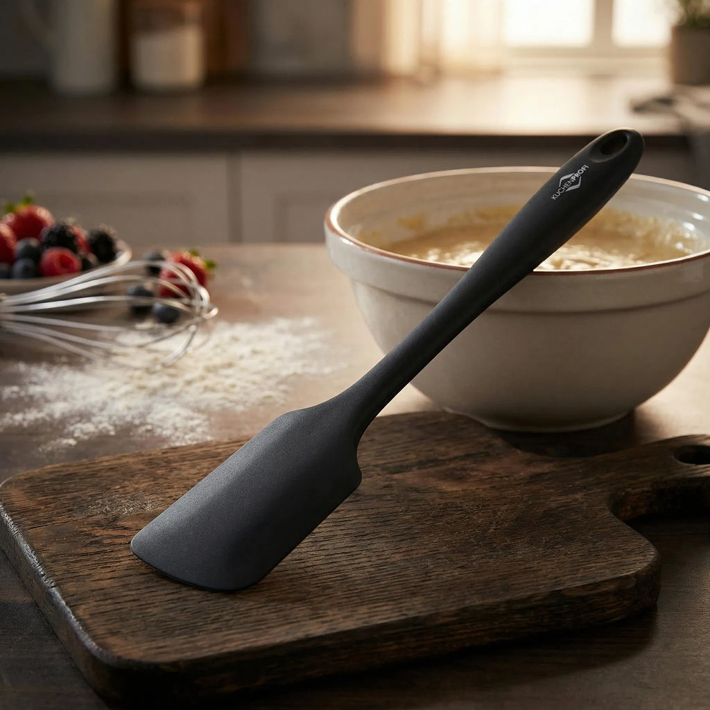 Black silicone spatula kuchenprofi trend silicone pastry scraper 27cm with non-stick surface and ergonomic handle
