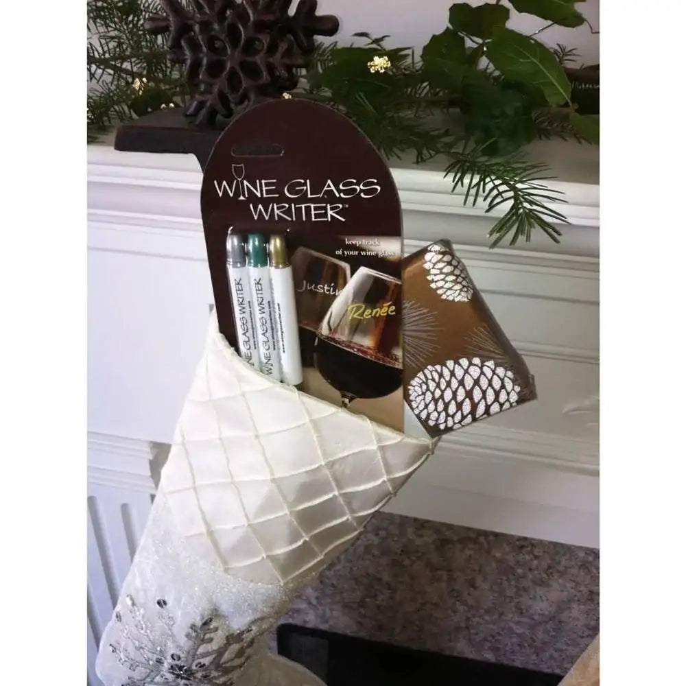 AMT Wine Glass Writer Org Metallic Set 3