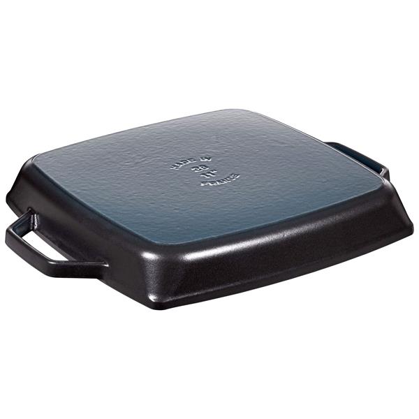 Staub Square Cast Iron Double Handle Grill Pan 28cm