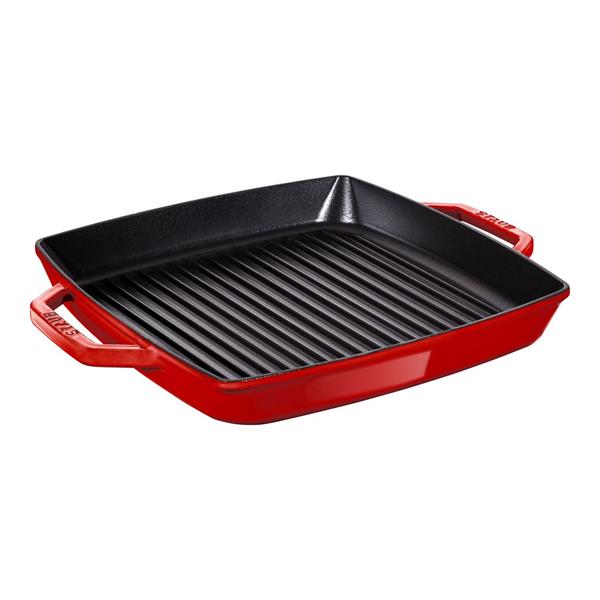 Staub Square Cast Iron Double Handle Grill Pan 28cm