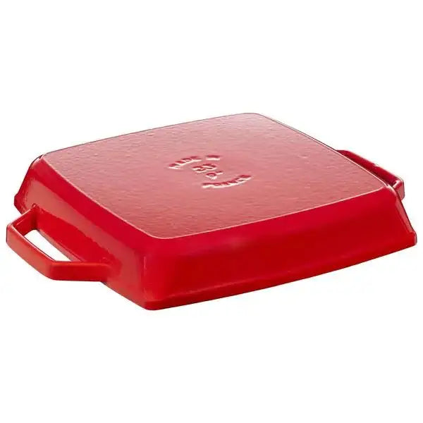 Staub Square Cast Iron Double Handle Grill Pan 28cm.