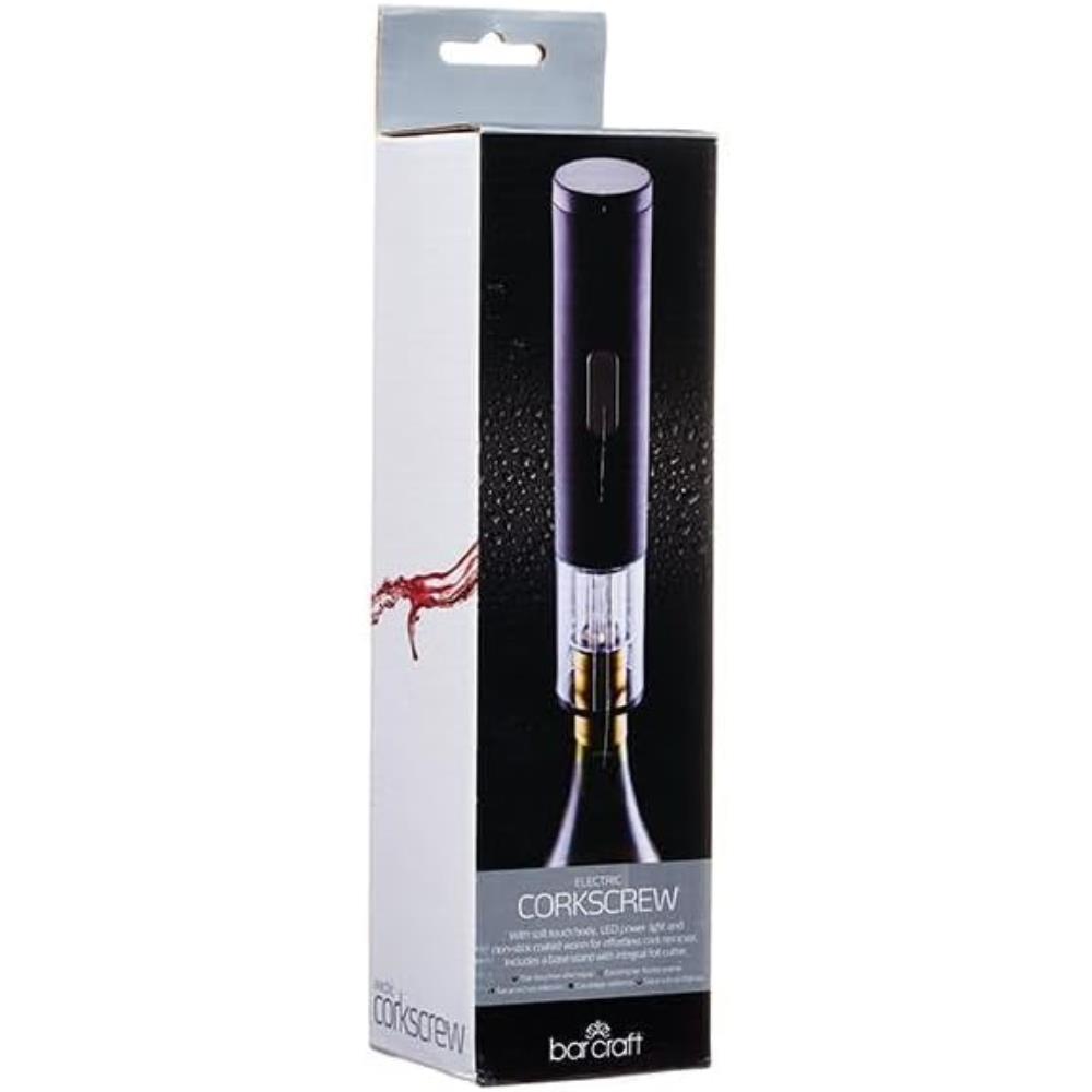 BarCraft Electric Corkscrew Wine Opener with Foil Cutter