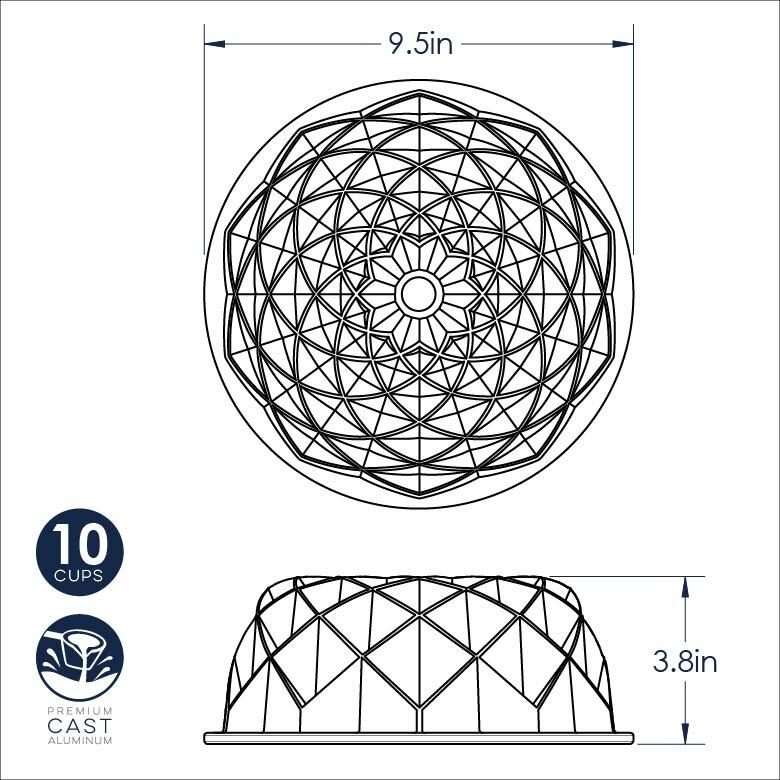 Nordic Ware Gold Jubilee Bundt Pan
