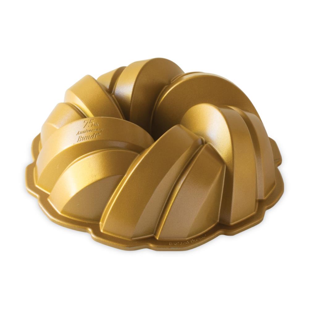 Nordic Ware 75th Birthday Gold Braided Bundt Pan