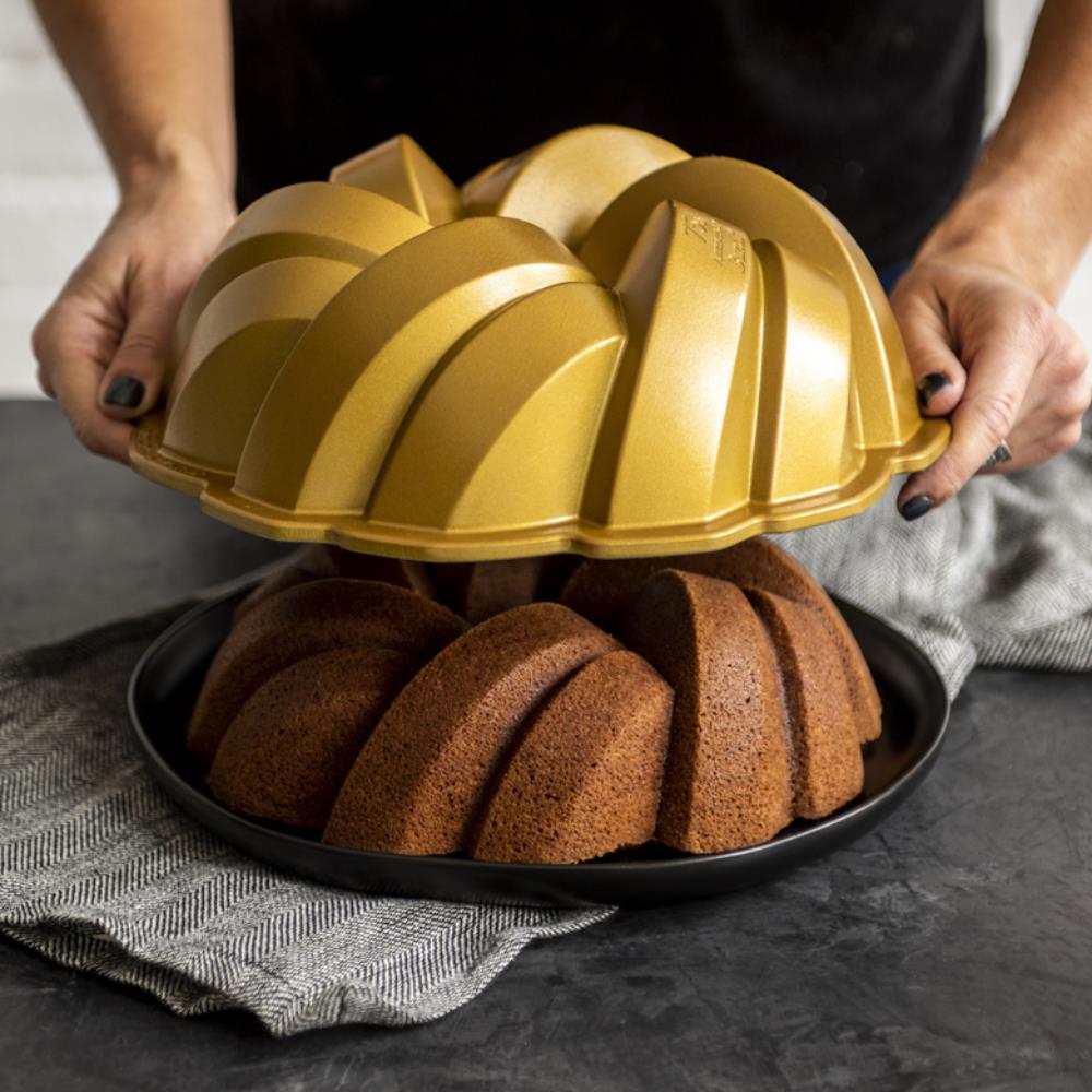 Nordic Ware 75th Birthday Gold Braided Bundt Pan