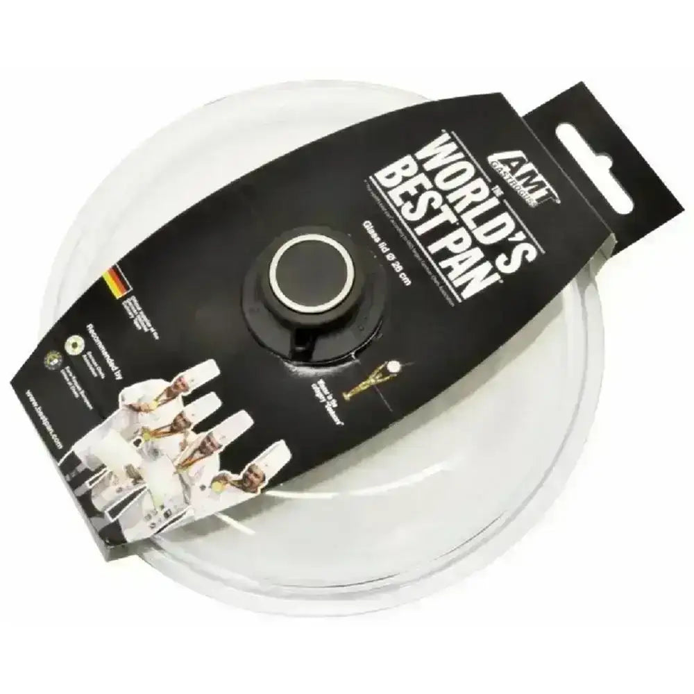 Pancake turner with 'World's Best Pan' packaging on a white background