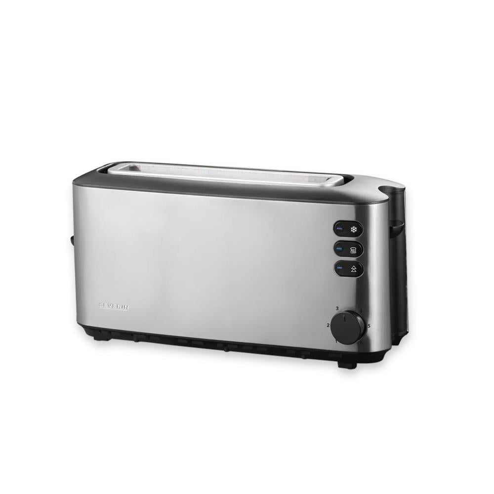 Severin Stainless Steel 2 Slice Long Slot Toaster.