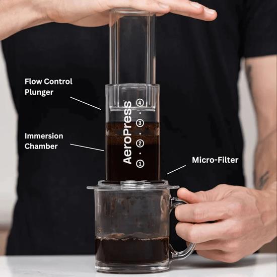 AeroPress Clear 4-Cup Coffee Maker