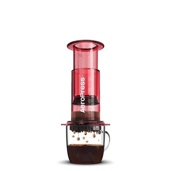 AeroPress Clear Red 4-Cup Coffee Maker