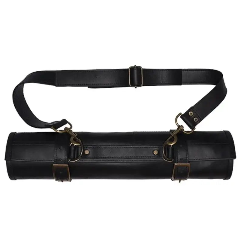 Arrow Leather Goods Knife Roll Black Deluxe 8 Slot