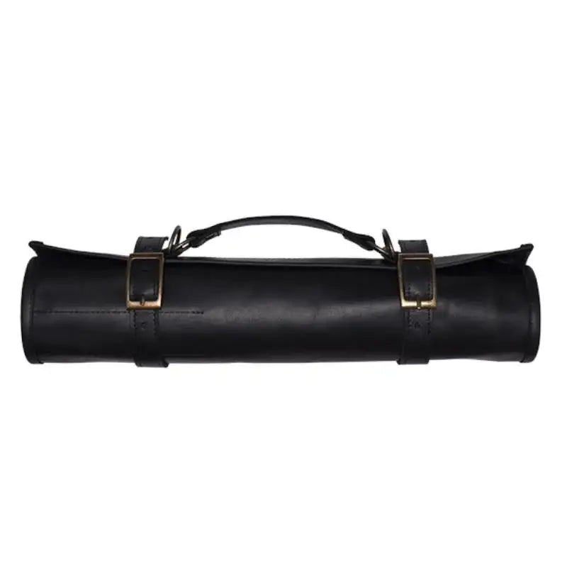 Arrow Leather Goods Knife Roll Black Deluxe 8 Slot