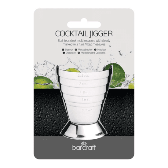 BarCraft Stainless Steel Jigger Imperial & Metric
