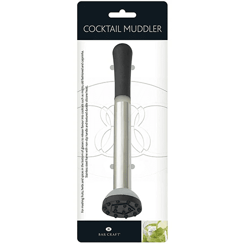 BarCraft Stainless Steel Cocktail Muddler 21cm
