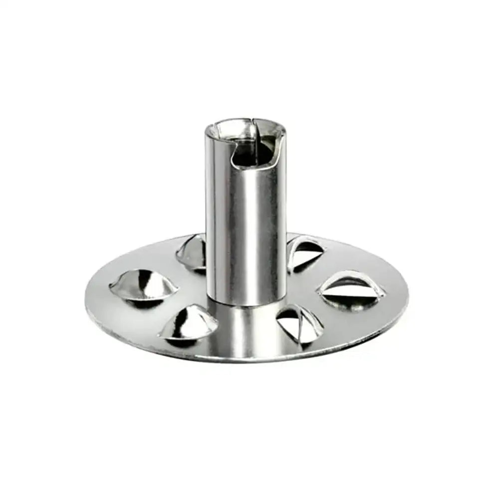 Metallic kitchen tool on a white background