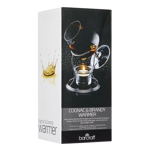 BarCraft Brandy and Cognac Glass Warmer Set