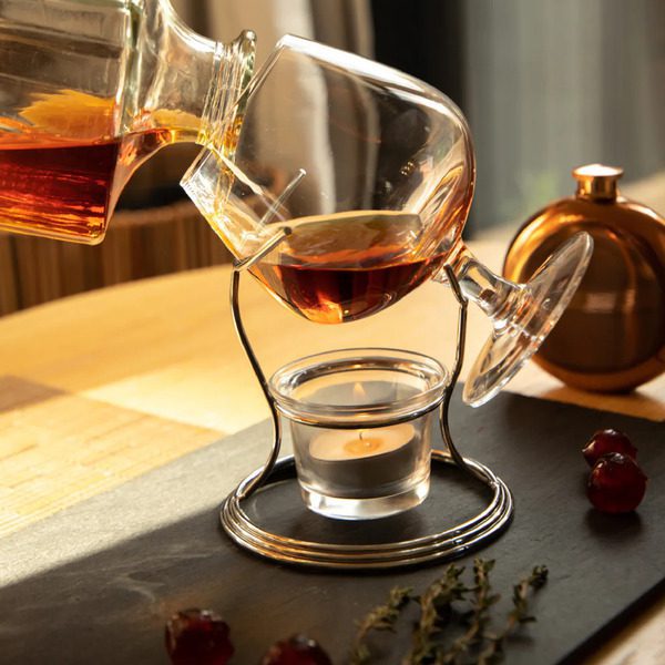 BarCraft Brandy and Cognac Glass Warmer Set