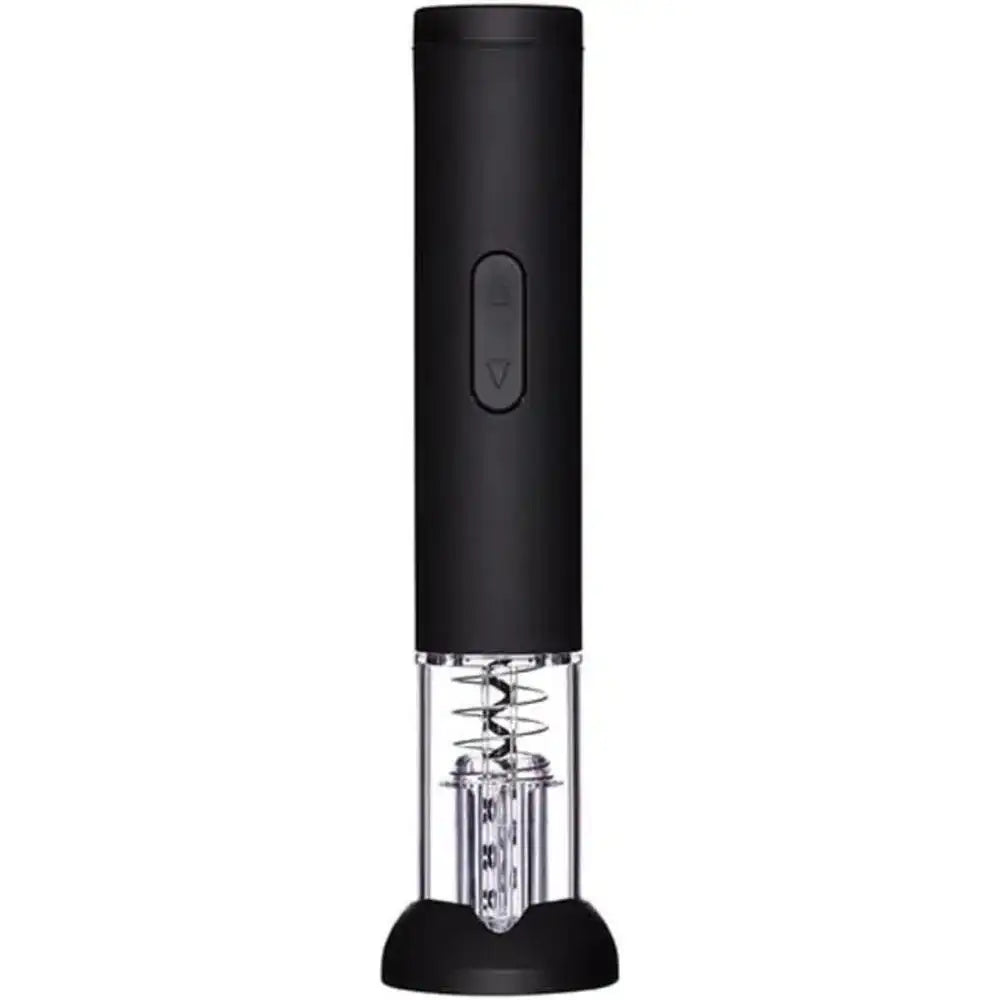 Black electric wine opener on a white background