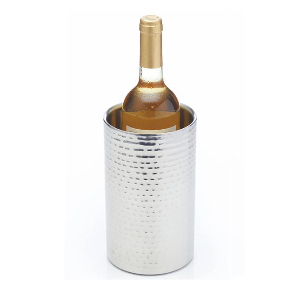 BarCraft Stainless Steel Hammered Finish Wine Cooler
