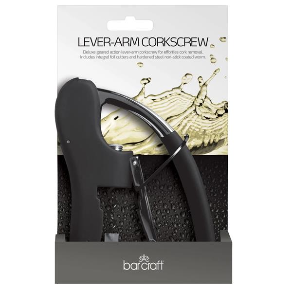 Barcraft Lever Arm Mechanical Corkscrew