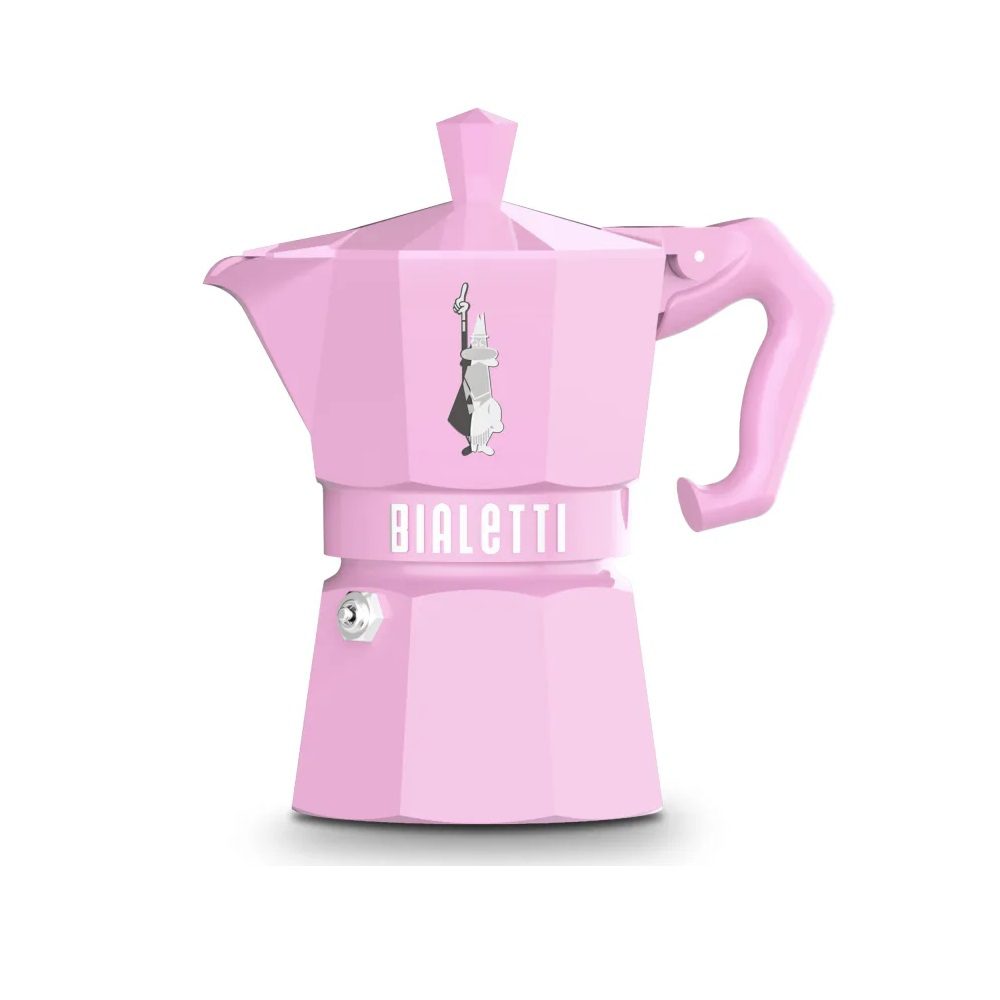 Bialetti Moka Exclusive Espresso Maker 3-Cup Pink