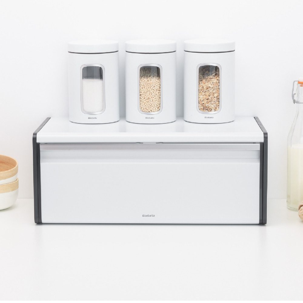 Brabantia Fall Front Bread Bin White