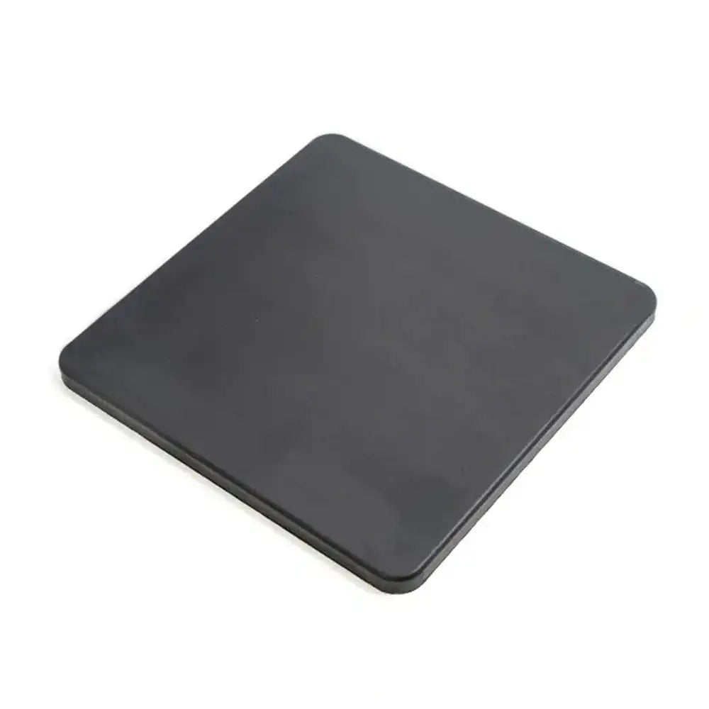 Black square object on a white background
