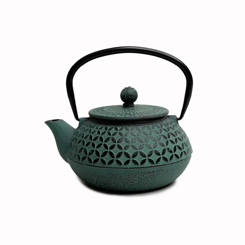 Cast Iron Chinese Teapot Green 800ml