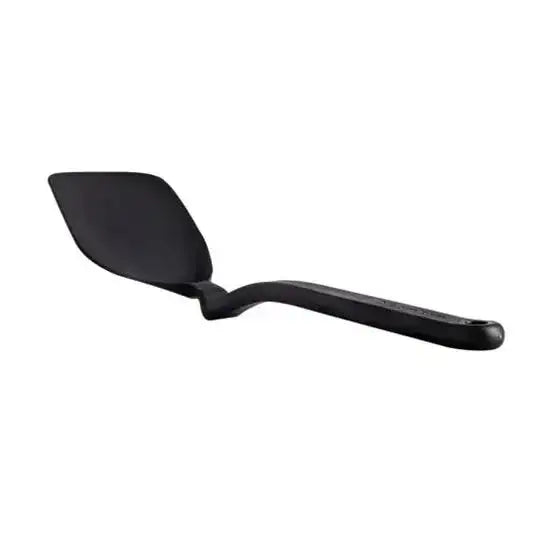 Black spatula on a white background