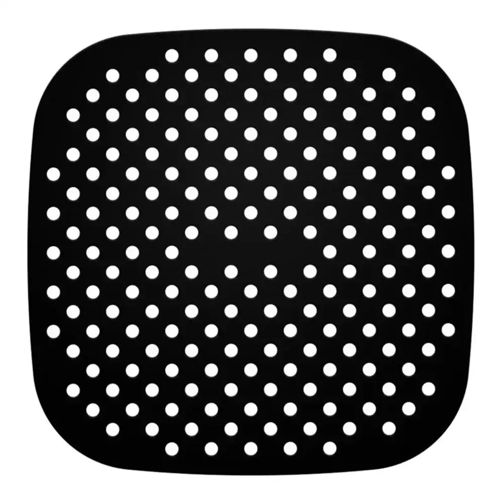 Black square with white polka dot pattern