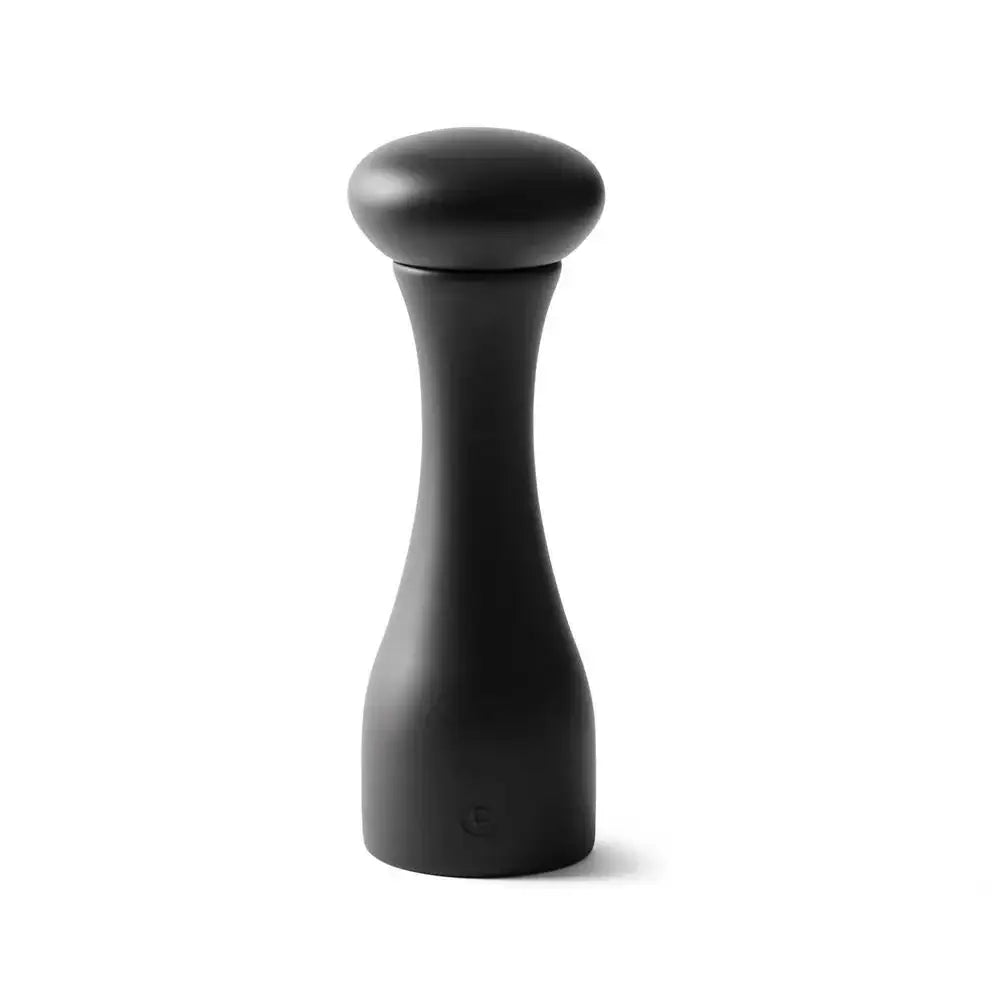 Black CrushGrind Lyon salt and pepper grinder on white background, Cookin Stores kitchenware.