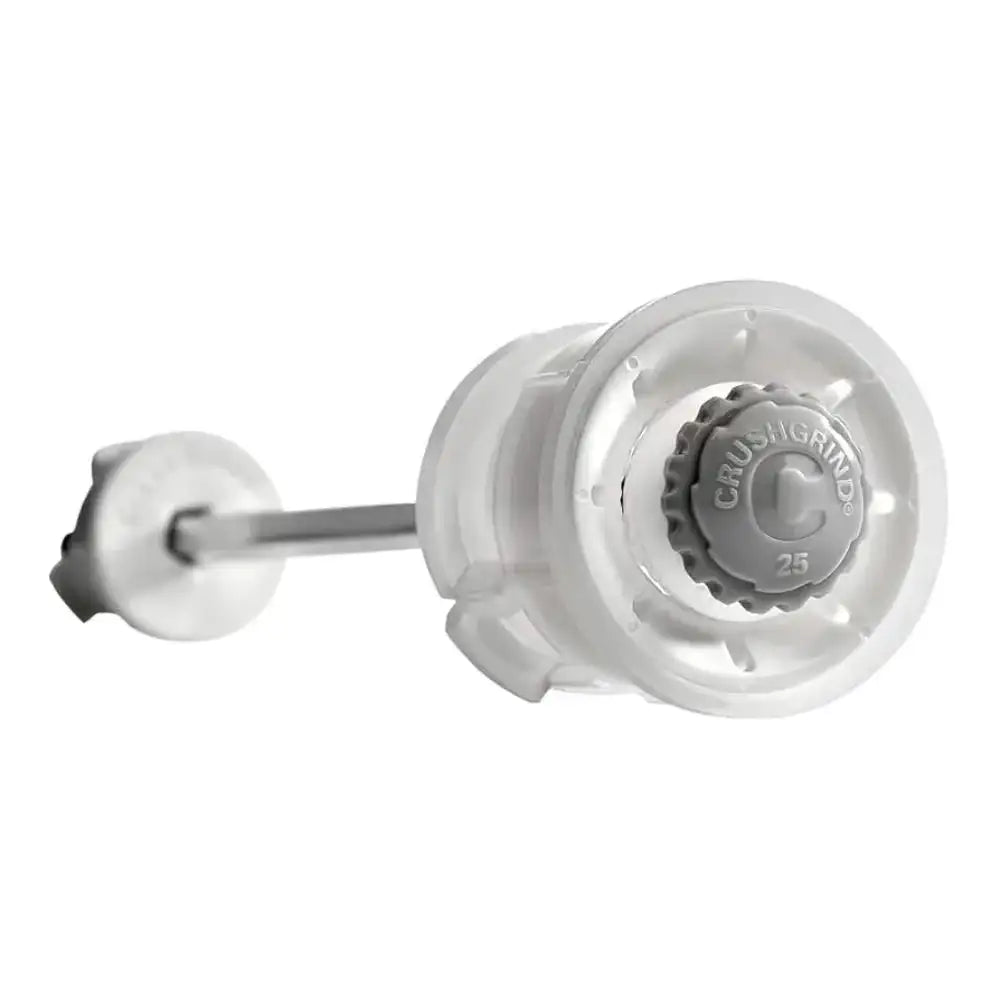 CrushGrind ceramic grinder mechanism for salt or pepper mill, close-up on white background