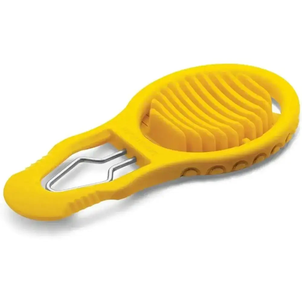 Yellow apple peeler on a white background