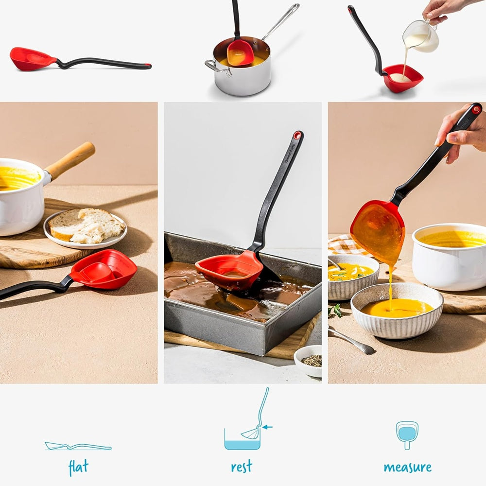Dreamfarm Silicone Spadle Ladle Red