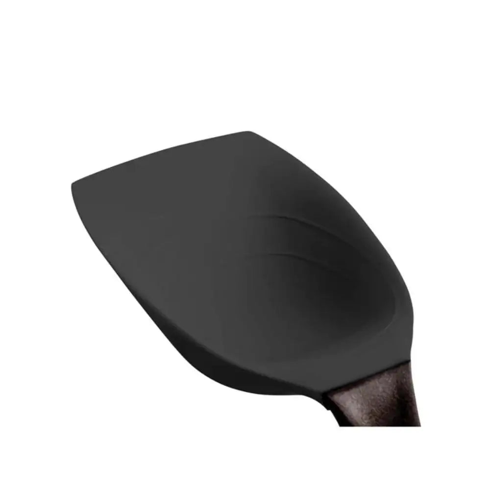 Black spatula on a white background