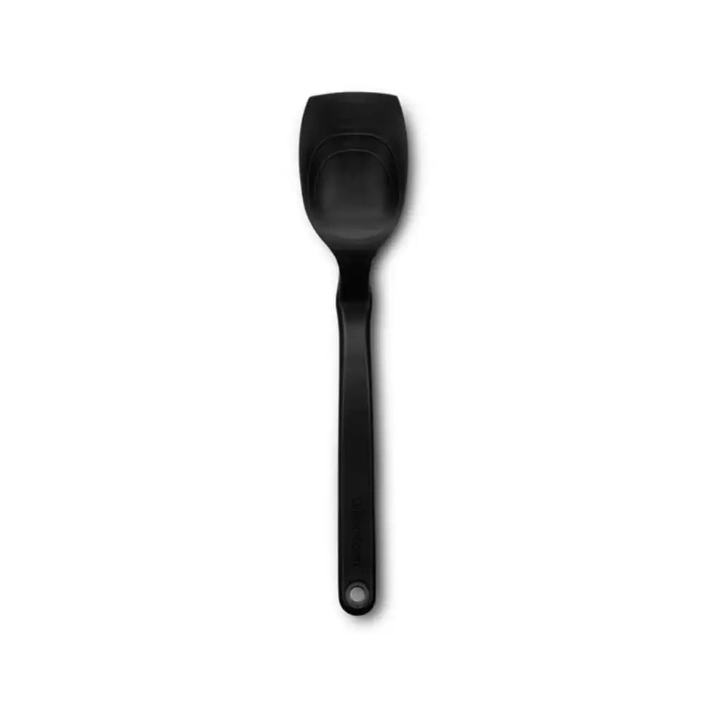 Black spatula on a white background