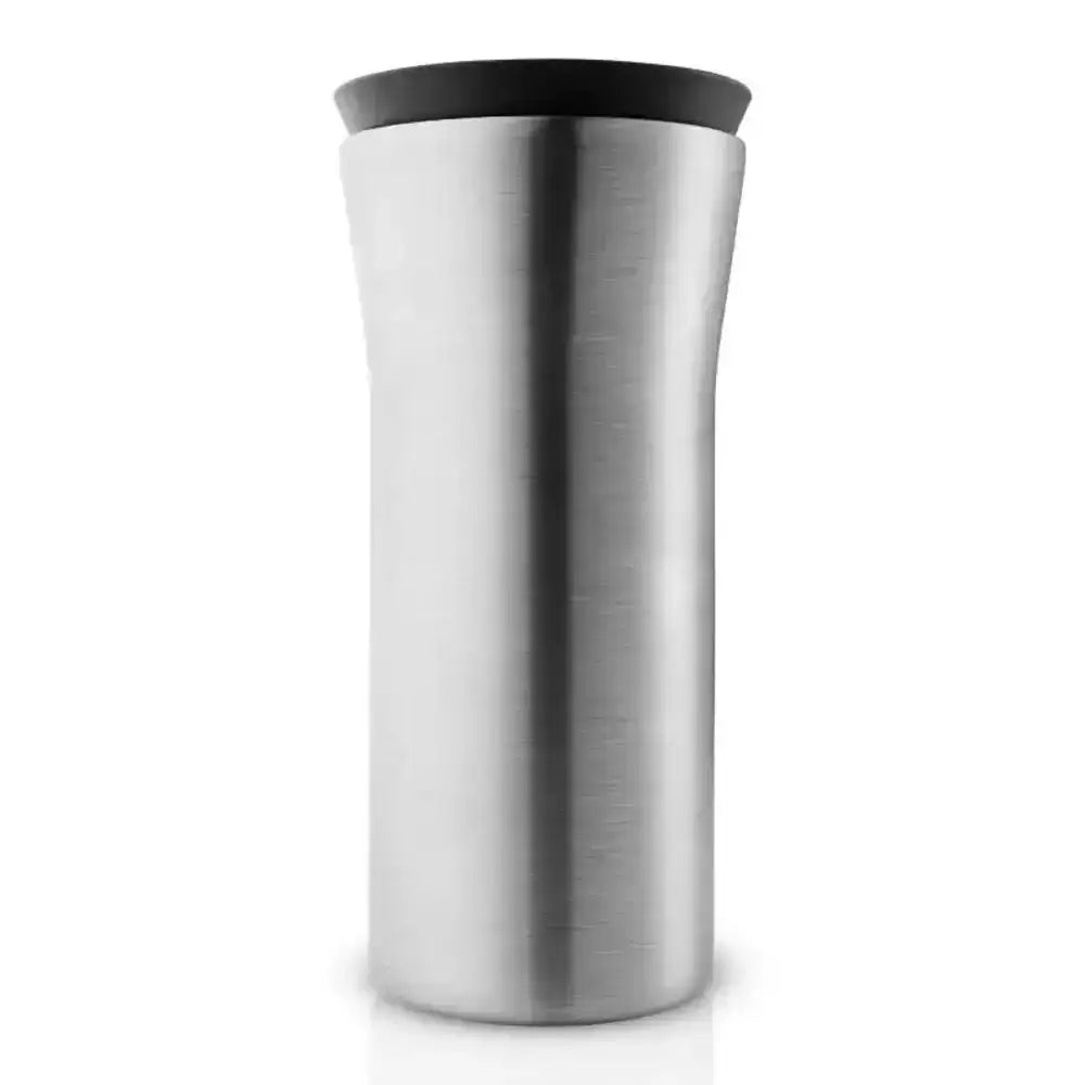 Eva Solo City To Go Cup 350ml stainless steel travel mug with black lid, premium kitchenware at Cookin Stores