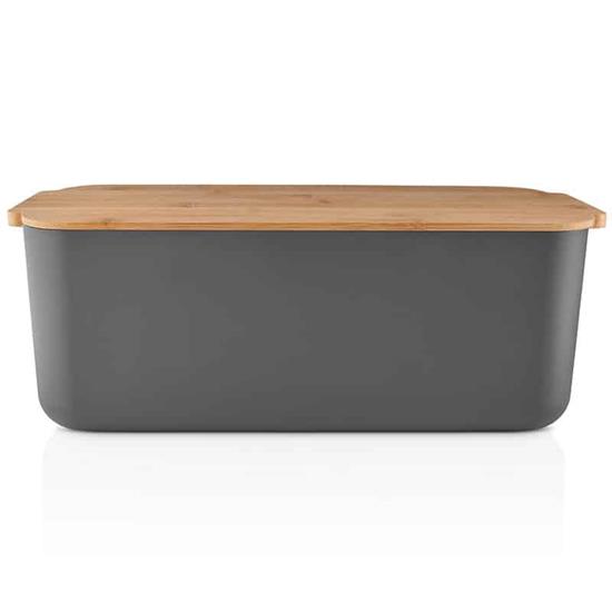 Eva Solo Bread Bin Grey with Bamboo Lid 9.0L