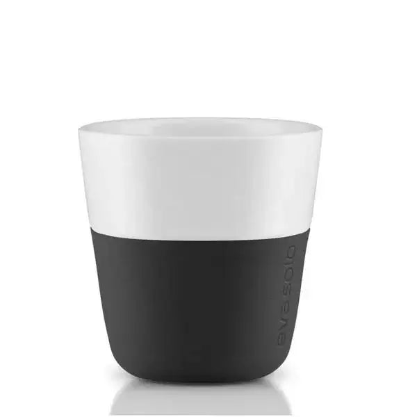 Eva Solo black and white espresso cup on white background, premium kitchenware at Cookin Stores