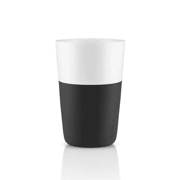 Modern black and white ceramic cup, premium kitchenware at Cookin Stores