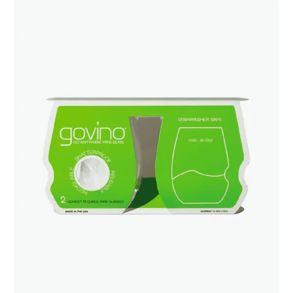 Govino Dishwasher Safe Plastic White Wine Glasses Set of 2