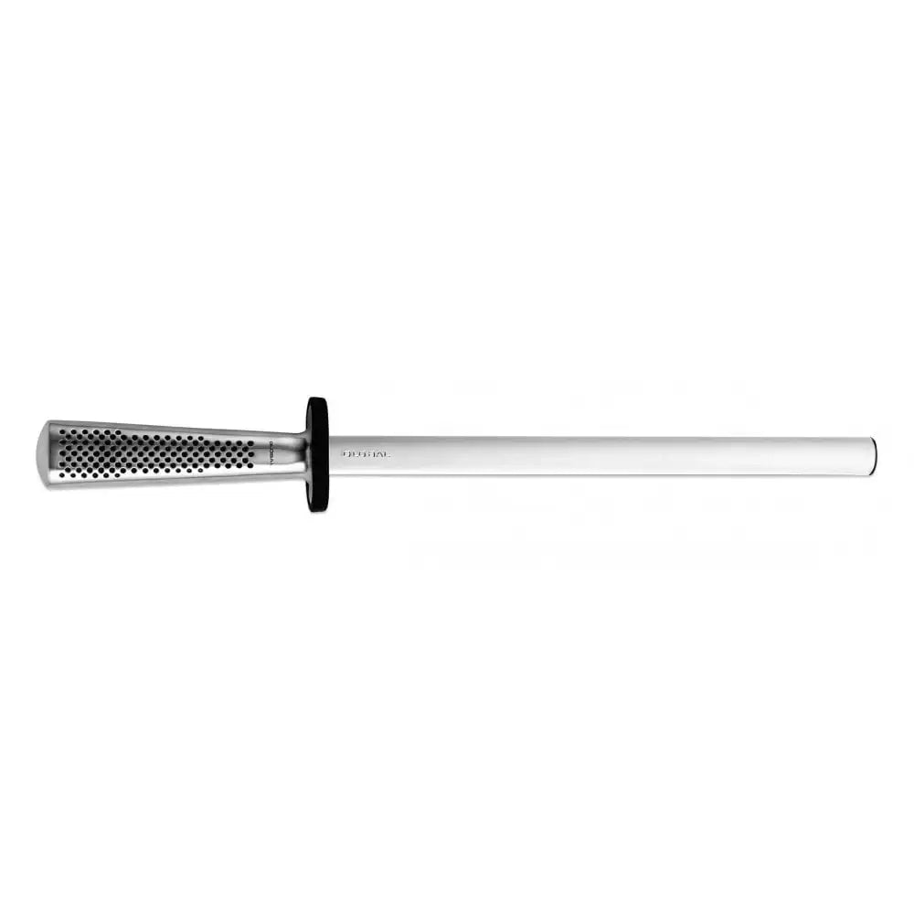 Metal rod with textured surface on a white background