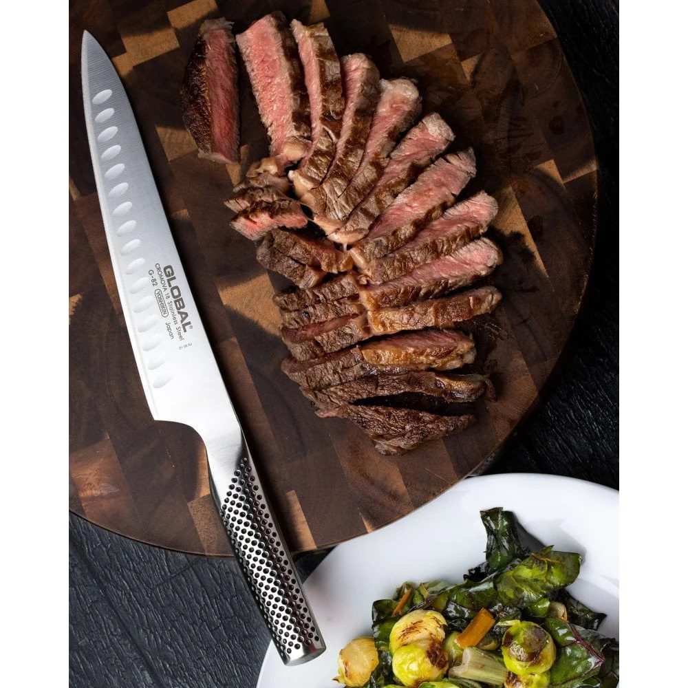 Global G Series Fluted Carving Knife 21cm