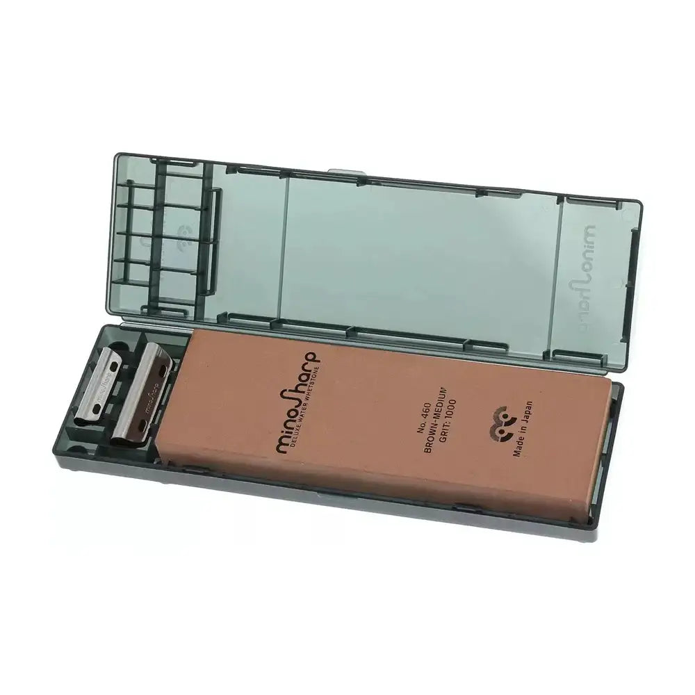 Miniso sharpener with a clear cover on a white background