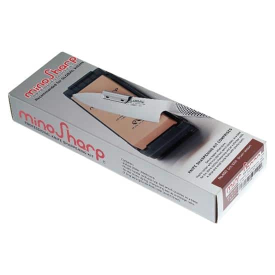 Global Deluxe Water Whetstone Knife Sharpening Kit 1000 Grit