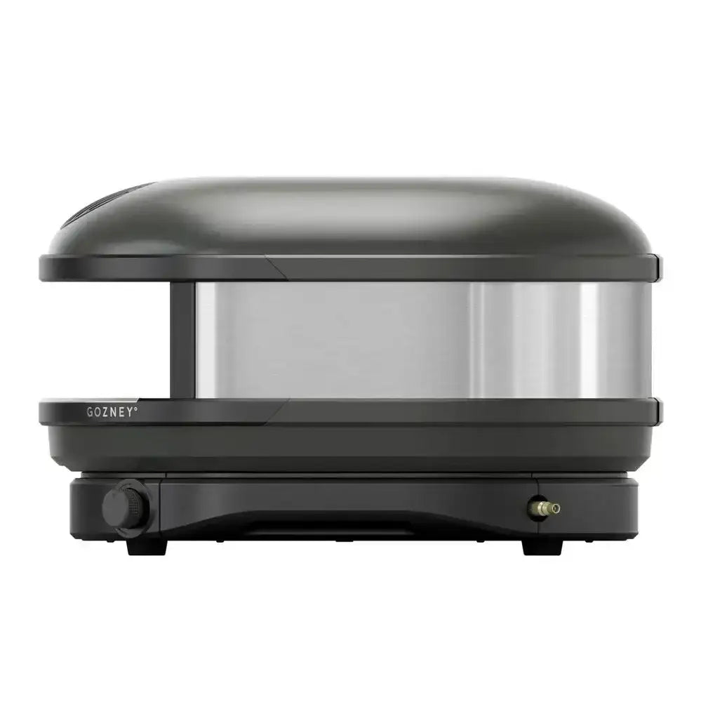 Gozney Arc XL 16-inch compact outdoor pizza oven in black, modern kitchenware at Cookin Stores