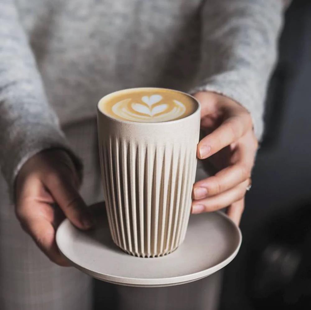 Huskee Natural Coffee Cup 235ml Set Of 4