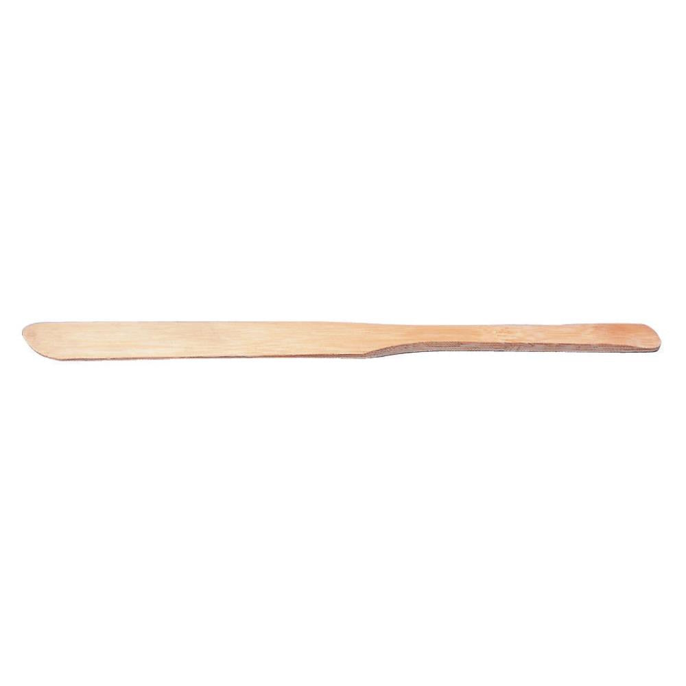 Wooden spatula on a white background